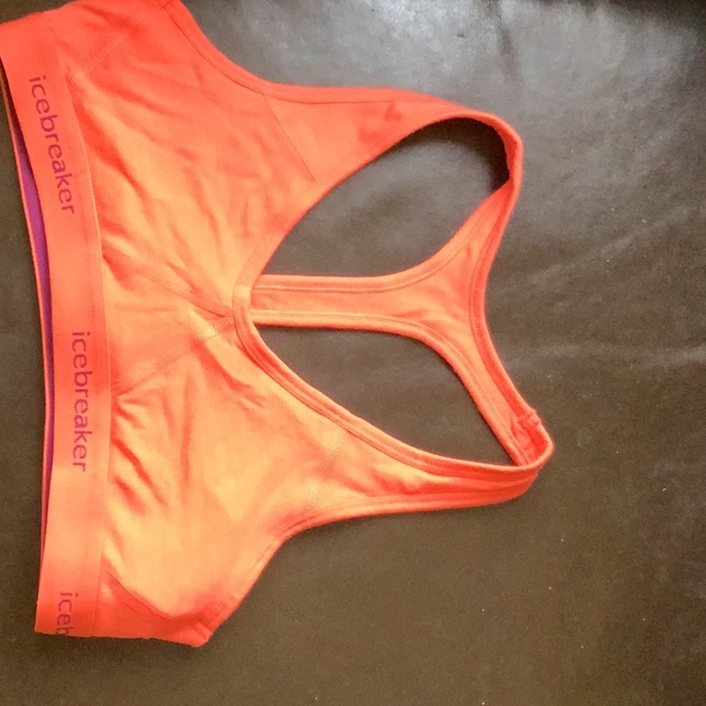 Icebreaker Merino Sprite Racerback Sports Bra Sz Medium